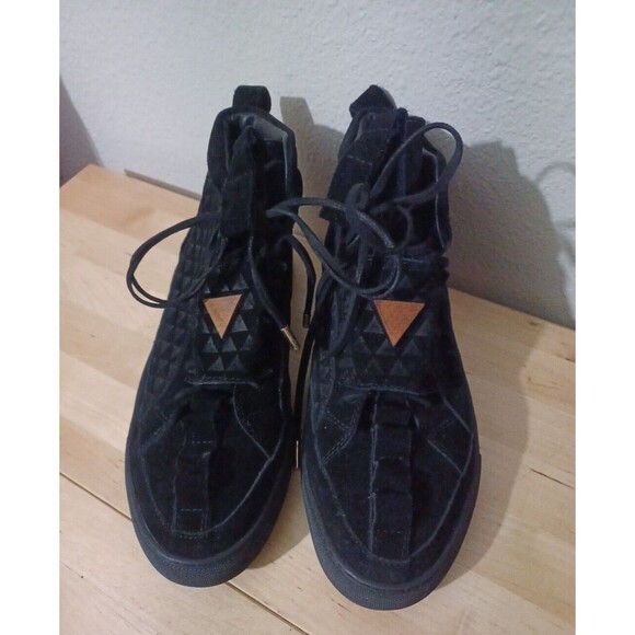 K1X by Patrick Mohr MK5 Black Suede Sneaker Size 7 US ,EU 40 Designer Rare main image 8